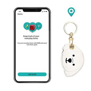 2 Pack Tomcrazy 3in1 Cartoon Protective Case for Apple Airtag Keys Ring Samsung Galaxy SmartTag Cases Tile Mate 2022 Sticker 2020 Access Card Keychain Suitable for Bag/Suitcase (1 Dog & 1 Bear)