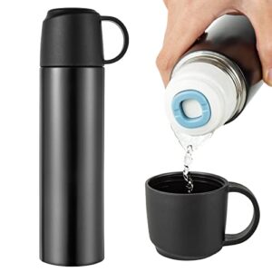 stainless steel water bottle-insulated vacuum coffee cup with leakproof lid & cup,double walled flask cup,sport travel mug keeps hot & cold