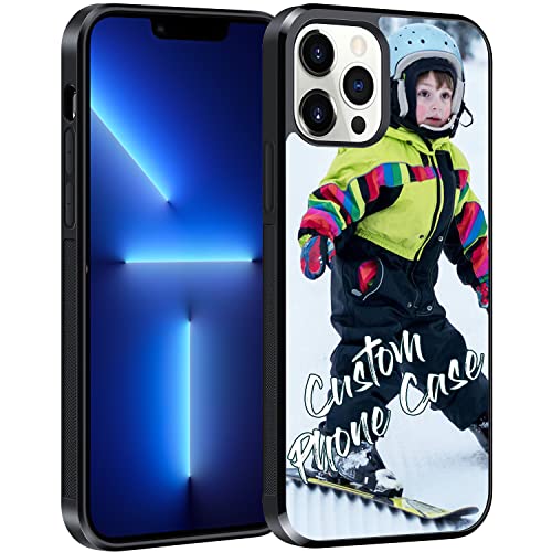 Personalized Picture Customized Photos Phone Case Compatible with iPhone 15/14/13/12/11 Pro Max/Mimi/Xs Max/Xr/7/8 Plus/Samsung Galaxy S23/S22/S21/S20 FE/A14/A54/A13/A53/A03S (1 Collage)