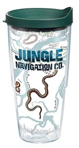 tervis disney jungle cruise made in usa double walled insulated tumbler travel cup keeps drinks cold & hot, 24oz, classic