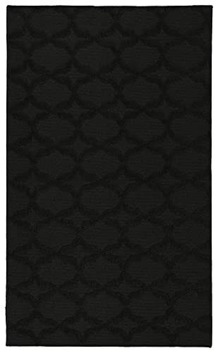 Garland Rug Sparta 3 ft. x 5 ft. Area Rug Black