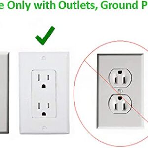 sleek socket Ultra-Thin Pet Proofing Outlet Cover with 3 Outlet Power Strip and Protective Cord Cover Kit, 8-Foot, Universal Size