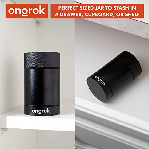 ONGROK Aluminum Storage Container, 180ml, Air Proof Jar to Preserve Smell and Aroma