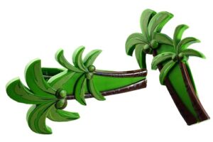 coconut tree style beach towel clips jumbo size for beach chair, cruise beach patio, pool accessories for chairs, household clip, baby stroller. by c&h solutions