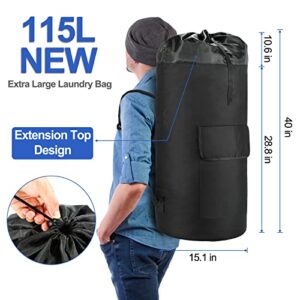 Laundry Bag Backpack, Laundry Bag Extra Large Heavy Duty, Laundry Bag Backpack with Straps, laundry bag for college Dorm ,Laundromat Apartment,