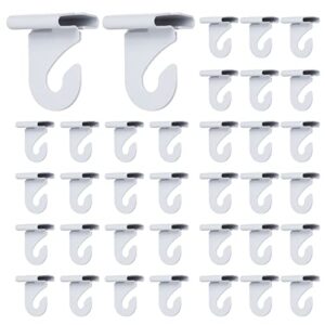 50pack drop ceiling hooks aluminum ceiling hooks for hanging drop ceiling clips, t-bar track clip ceiling grid clips for hanging classroom light plants office signs decorations