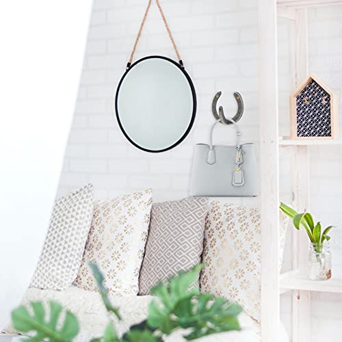 YARDWE 4Pcs Cast Iron Wall Hooks Horseshoe Shaped Wall Hanger Coat Hook Hat Horse Hook Vintage Wall Hook Farmhouse Decorative Hooks for Hanging Robe Towels Coats Bags