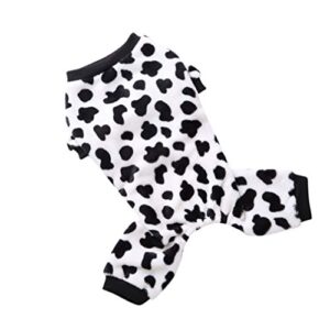 cow clothes dachshund clothes thermal pet winter clothes adorable milk cows pet dog clothes comfy polyester autumn winter pajamas coat jumpsuit teacup chihuahua clothes