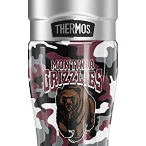 THERMOS University of Montana OFFICIAL Camo STAINLESS KING Stainless Steel Travel Tumbler, Vacuum insulated & Double Wall, 16oz