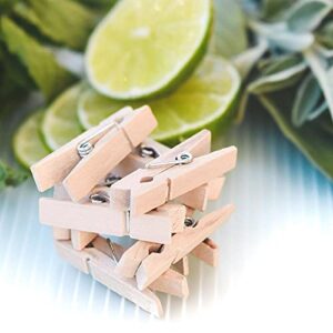 All-Natural, Wooden 1.5-Inch Mini Cocktail Garnish Clothespins, Package of 100 Count