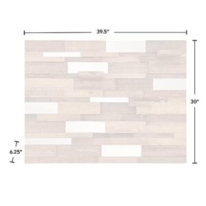 FirsTime & Co. Brown Barley Pallet Mirrored Wall Shelf, Wall Mounted Floating Shelf for Bedroom, Kitchen, Living Room, Bathroom, Home Office, Wood, 39.5 x 6.25 x 30 inches, 30 in. x 39.5 in. (70430)