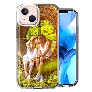 Personalized Custom Double Layered Phone Case for Apple iPhone 13 6.1 inch ONLY - Design Your Own Perfect Custom Picture Photo Case