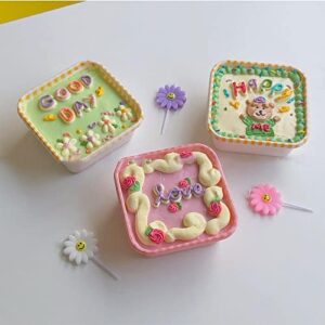 4Pcs/Set Daisy Birthday Candles, Cute Sunflowers Candles, Children's Birthday Candles, Birthday Cake Decorations - White, Purple, Pink, Yellow