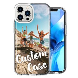 personalized custom double layered phone case for apple iphone 13 pro max 6.7 inch only - design your own perfect custom picture photo case