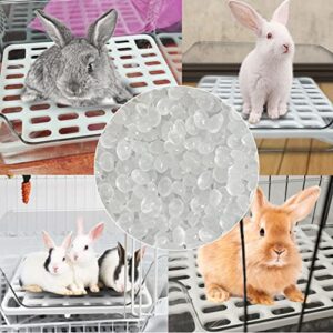 Hamiledyi Rabbit Litter Box Potty Small Animal Bunny Litter Toilet Plastic Square Cage Litter Box Training for Guinea Pigs Chinchilla Ferret and Small Furry Animals(10pcs) (White)