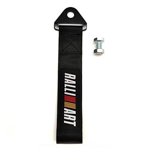 DWL Tow Strap JDM - Sports Racing Trailer Belt Personalized Traction Rope Hook for Front or Rear Bumper (B), Medium