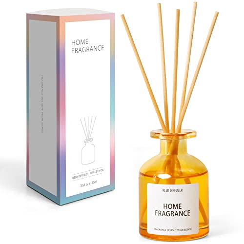 Reed Diffuser, Reed Diffuser Oil, Oil Diffuser with 6 Reed Sticks, Reed Diffuser Set, Scent Diffuser, Diffuser Oil, Home Fragrance Products Lemon soda 3.4oz