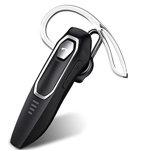 Micool Trucker Bluetooth Headset, Noise Cancelling, 30H Talking Time, Speak Callers Name, Hands Free Bluetooth Earpiece for Cell Phone