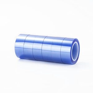pyd life 6 rolls sublimation blanks 0.8 inch x 52 ft heat resistant tape, blue heat tape, thermal tape up to 250℃(480℉) for sublimation tumblers mugs sublimation print heat press