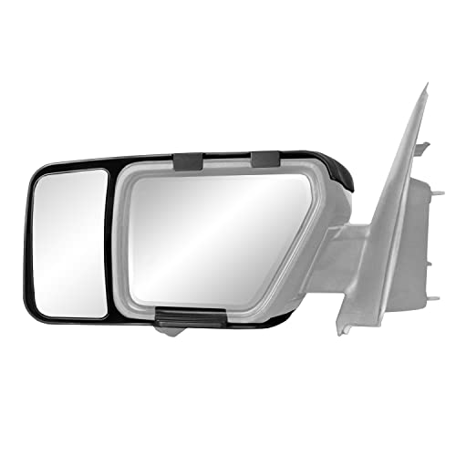 K Source Snap & Zap Custom Towing Mirror Pair for Ford F150, Black