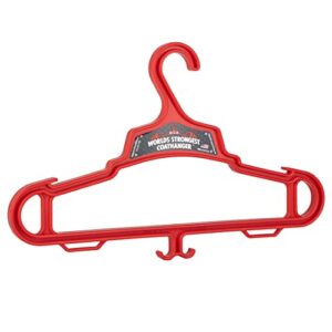 worlds strongest coat hanger | usa made | 140 lb load capacity | multipurpose gear hanger | red (24)