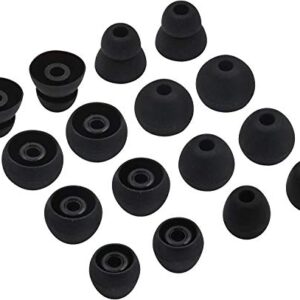 Rqker Eartips Compatible with Beats Flex Earbuds, 8 Pairs S/M/L/D Sizes Replacement Ear Tips Earbud Covers Eartips Compatible with Beats Flex, 8 Pairs, Black