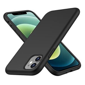 cellever ultra durable silicone case for iphone 11 military grade drop protection [3 layers & double coated] [slim fit] shockproof lightweight cover with soft microfiber lining 6.1 inch, black