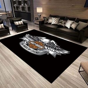 Moto Gp, Motorsport Rugs, Harley for Garage Rug, Personalized Rug, Non-Slip Backing,Themed Rug, Rug for Living Room, ms0205.2(39”x59”)=100x150cm