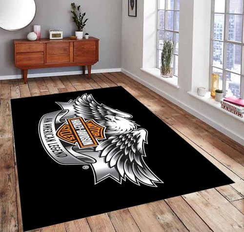 Moto Gp, Motorsport Rugs, Harley for Garage Rug, Personalized Rug, Non-Slip Backing,Themed Rug, Rug for Living Room, ms0205.2(39”x59”)=100x150cm