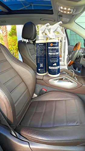 Prime Solutions Surface Defense + Revive Spray - Hydrophobic Silicon Dioxide Protectant & Conditioner (Upholstery, Leather, Vinyl, Plastic, Rubber, & Fabric Surfaces) - Repel Dust, Lint, Staining