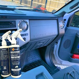 Prime Solutions Surface Defense + Revive Spray - Hydrophobic Silicon Dioxide Protectant & Conditioner (Upholstery, Leather, Vinyl, Plastic, Rubber, & Fabric Surfaces) - Repel Dust, Lint, Staining