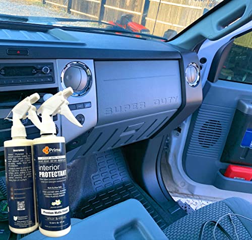 Prime Solutions Surface Defense + Revive Spray - Hydrophobic Silicon Dioxide Protectant & Conditioner (Upholstery, Leather, Vinyl, Plastic, Rubber, & Fabric Surfaces) - Repel Dust, Lint, Staining