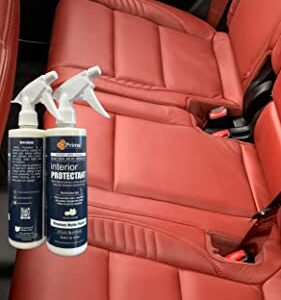 Prime Solutions Surface Defense + Revive Spray - Hydrophobic Silicon Dioxide Protectant & Conditioner (Upholstery, Leather, Vinyl, Plastic, Rubber, & Fabric Surfaces) - Repel Dust, Lint, Staining