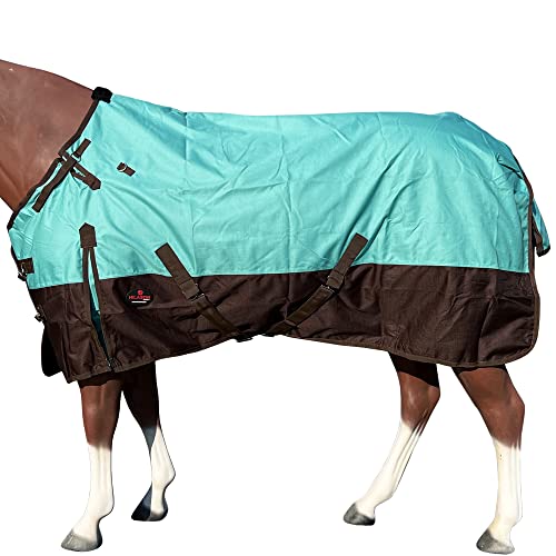 HILASON 1200D Turnout Light Winter Waterproof Rain Sheet Horse Sheet | Horse Sheet | Horse Turnout Sheet | Horse Sheets for Winter | Waterproof Turnout Sheets for Horses