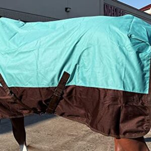 HILASON 1200D Turnout Light Winter Waterproof Rain Sheet Horse Sheet | Horse Sheet | Horse Turnout Sheet | Horse Sheets for Winter | Waterproof Turnout Sheets for Horses