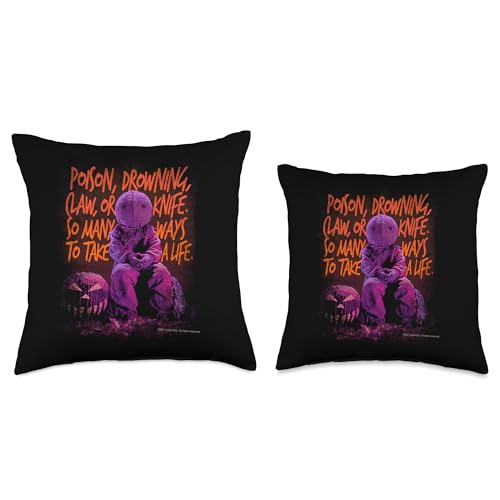 Trick ‘R Treat Many Ways to Take a Life Throw Pillow, 16x16, Multicolor