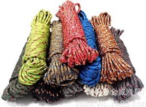 all-purpose clothesline, 0.2 inch x 11 yard (10 m) nylon braided rope, weather resistant laundry line cord for hanging and drying, portable lightweight indoor outdoor travel - pack of 3