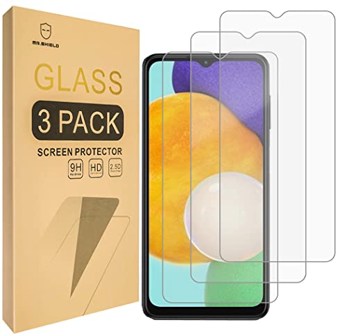 Mr.Shield [3-Pack] Designed For Samsung Galaxy A13 [4G/5G] / Galaxy A12 [Tempered Glass] [Japan Glass with 9H Hardness] Screen Protector with Lifetime Replacement