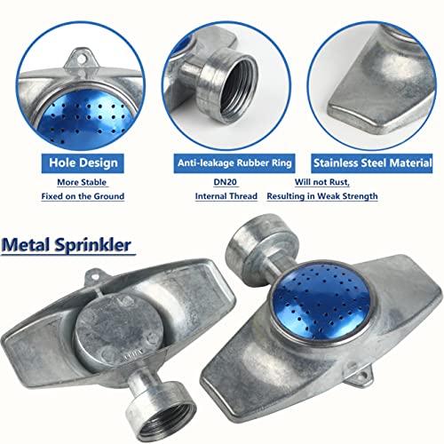 Metal Circular Square Sprinkler 360 Degree Sprinklers for Small to Medium Area Watering Outdoor Garden Yard Lawn