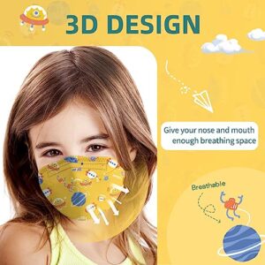 Kids Disposable Face Mask, 30 Pack Individually Wrapped Masks for Children,4-Ply Breathable Safety Masks for Boys and Girls(Aged 4-12)