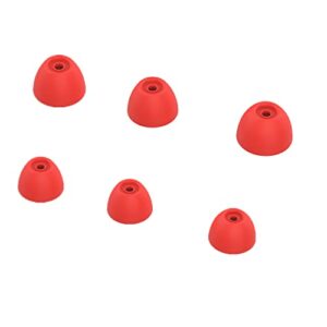 replacement ear tips compatible with samsung galaxy buds 2 eartips, ear bud earbuds tip cups memory foam cushions covers earplugs for galaxy buds 2 earphones 3 sizes 6 pairs (red)