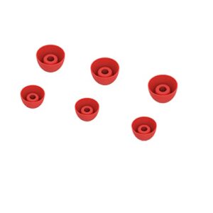 Replacement Ear Tips Compatible with Samsung Galaxy Buds 2 Eartips, Ear Bud Earbuds Tip Cups Memory Foam Cushions Covers Earplugs for Galaxy Buds 2 Earphones 3 Sizes 6 Pairs (Red)