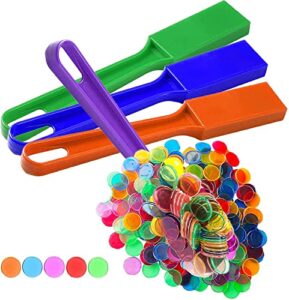 4 pcs magnetic bingo wands with 100pcs metal ringed chips learning resources classroom magnet lab kit science experiment tools magnetism resource