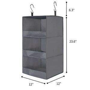 GRANNY SAYS Bundle of 1-Pack Hanging Organizer & 3-Pack Wicker Storage Baskets