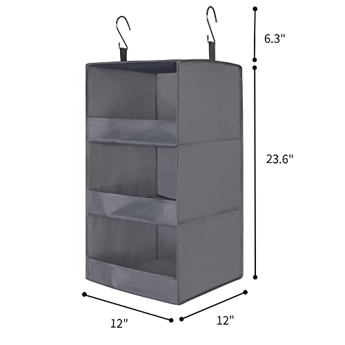 GRANNY SAYS Bundle of 1-Pack Hanging Organizer & 3-Pack Wicker Storage Baskets