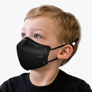 kn95 masks 25 pack, 5-ply disposable face masks filter efficiency≥95% with adjustable ear loop black