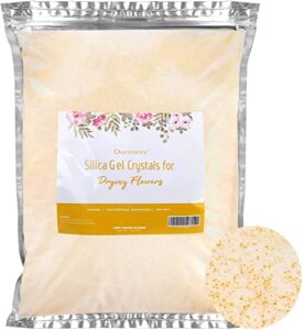 durimoiy 4 lbs silica sand flower drying reusable silica gel flower drying crystals for drying flowers, flower preservation, easy to use with color indicating