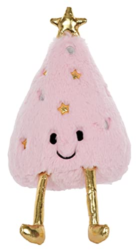 iscream Kawaii Furry 11.5" x 7.5" Holiday Tree Embroidered Accent Embellished Pillow