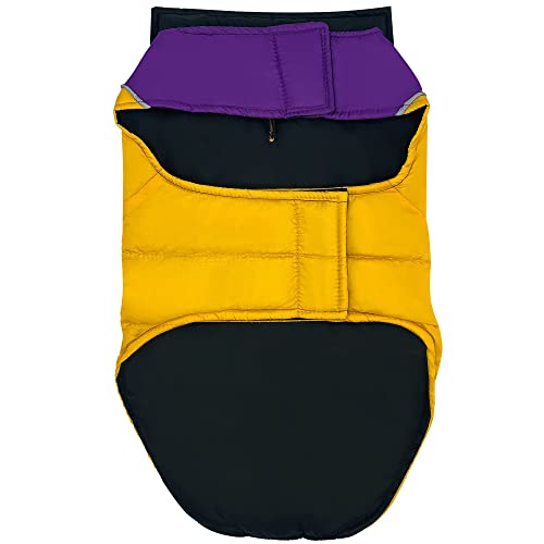NCAA LSU Tigers Puffer Vest for Dogs & Cats, Size Small. Warm, Cozy, and Waterproof Dog Coat, for Small and Large Dogs/Cats. Best NCAA Licensed PET Warming Sports Jacket