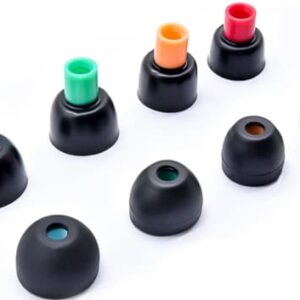 Zotech Replacement Eartips Silicone Earbuds Buds Set for Sony in-Ear Headset WF-1000XM4 WF-1000XM3 MDR-XB50AP XBA-H1 WF-XB700 WF-SP800N. XS/S/M/L, 4 Pair (Black)